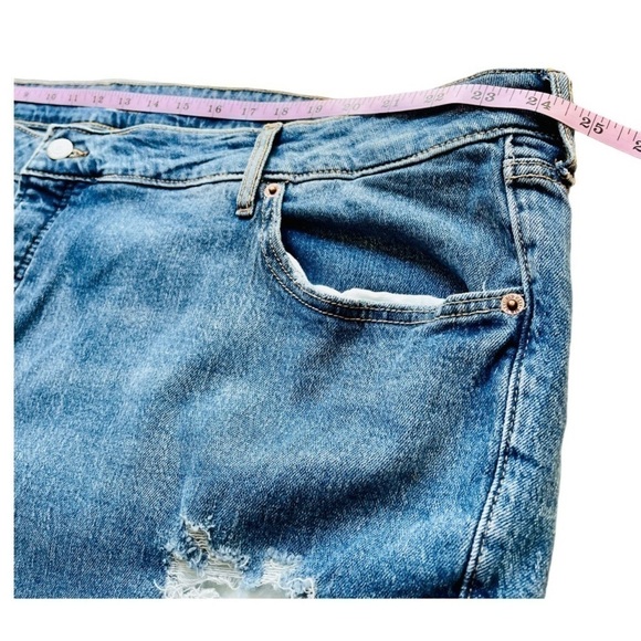 Old Navy Distressed Pop Icon Skinny Jeans Size 28 NWOT Extra High Rise - Picture 7 of 10